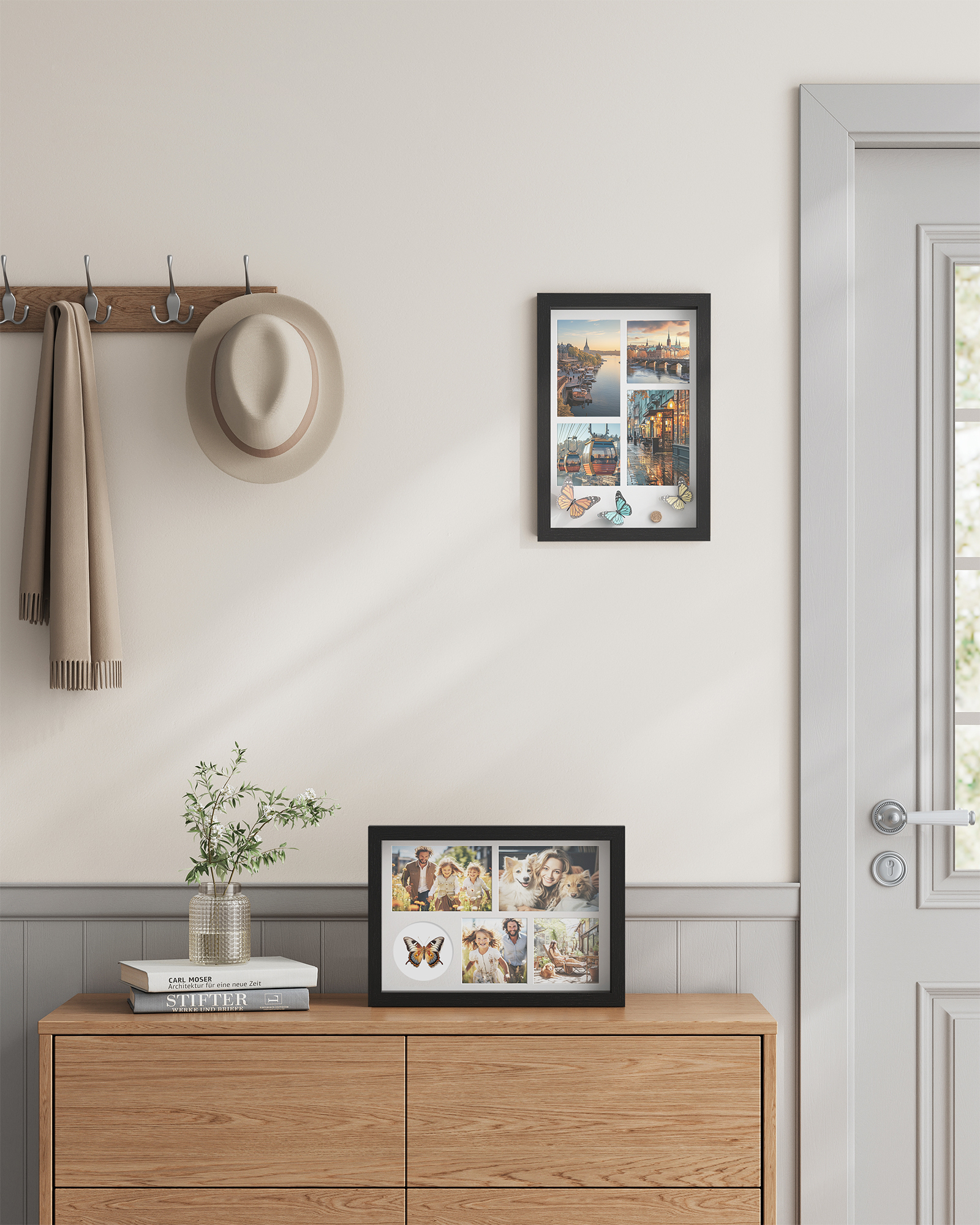 Shadow Box Frame, Set of 2, 1.3-Inch Deep Memory Display Case for Desk ...