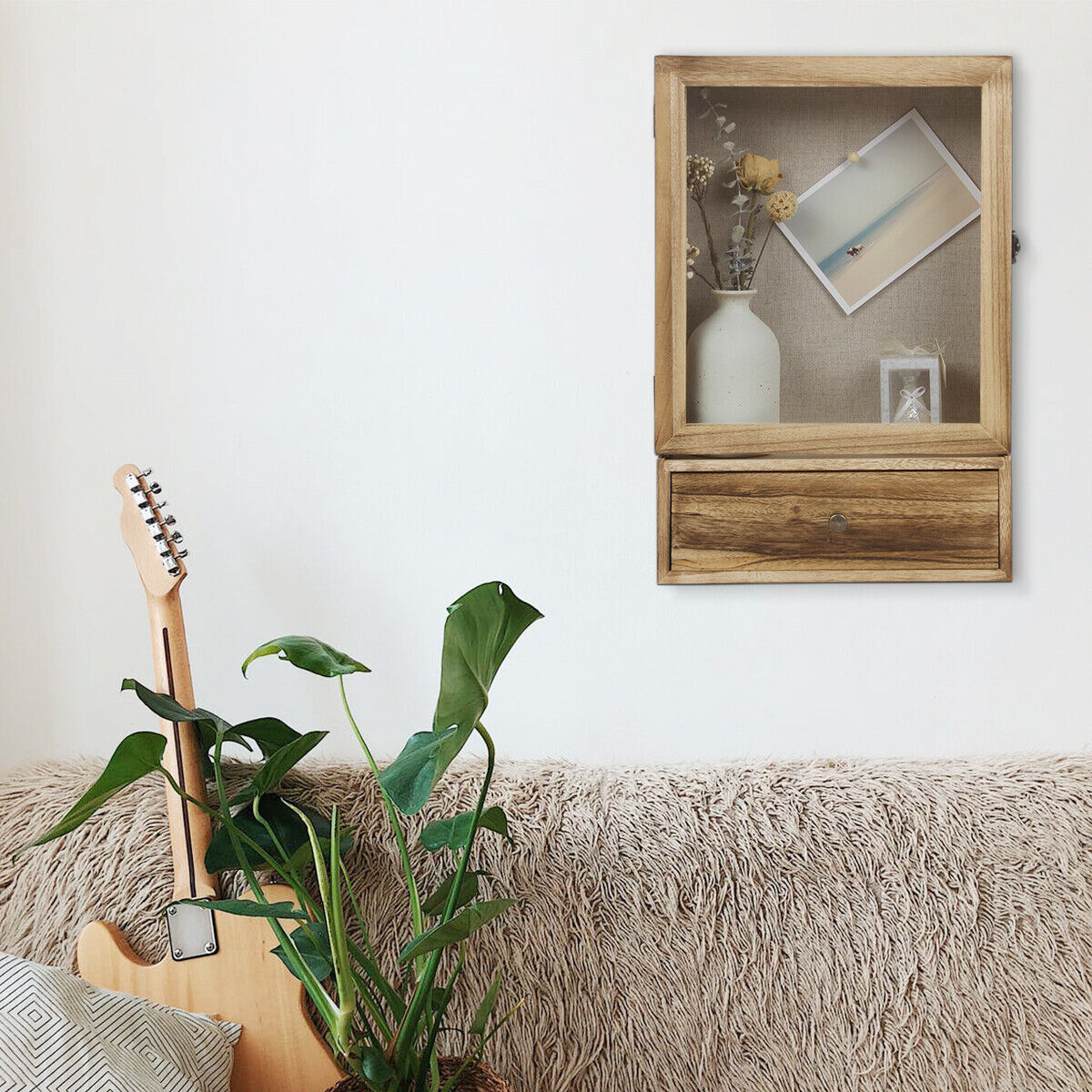 Shadow Box Frame Shadow Box Display Case Top Loading Wood Box Picture ...