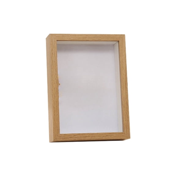 Shadow Box Frames, 6x4 Inch, Wooden Display Case with Glass Door, for Preserving Photos, Medals, Keepsakes, Memorabilia, Tabletop or Wall Mount, Great Gift Idea