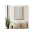 thumbnail image 1 of Home Decor Wall Art for Living Room - Paper Mache Wall Art with Wooden Frame Perfect for House, Bedroom, and Dining Room Decor - Bold Canvas Hanging Wall Art for Modern Living - 48" Ivory & Brown, 1 of 13