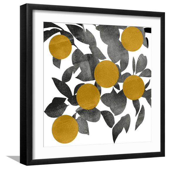 Art.com Shadow Branch IV Art Print by Emma Scarvey, Black Frame Wall Art, 21" x 21"