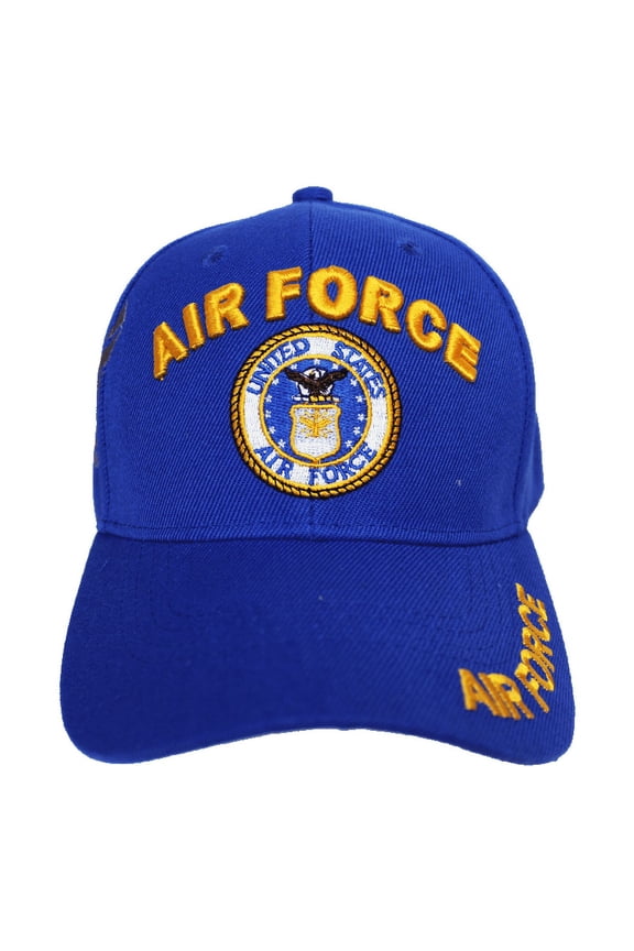 Shadow Embroidery Caps - USAF - Royal