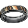 thumbnail image 1 of Shadow Grass Men's Camo 6mm Black Zirconium Band with Polished Edges and Deluxe Comfort Fit, 1 of 1
