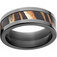 thumbnail image 1 of Shadow Grass Men's Camo Black Zirconium Ring with Polished Edges and Deluxe Comfort Fit, 1 of 1