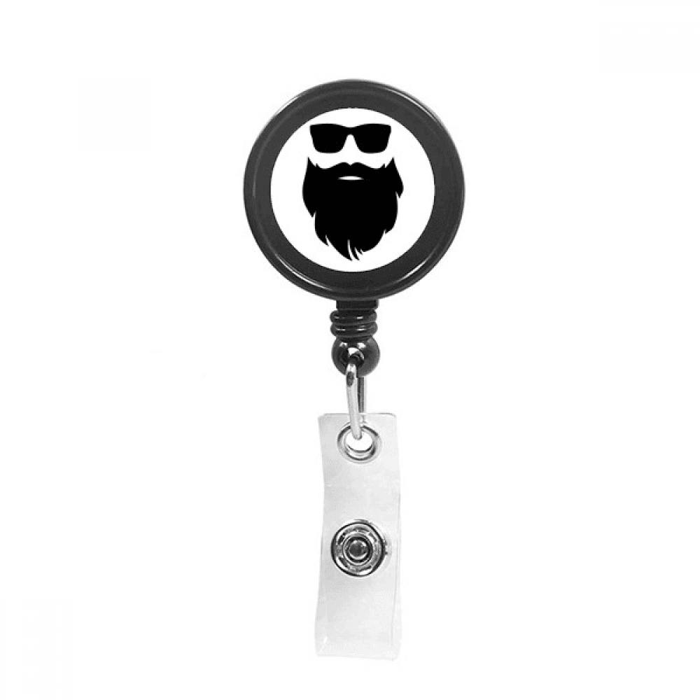 Shadow Great Beard Sunglasses Retractable Keychain Badge Holder ID Badge