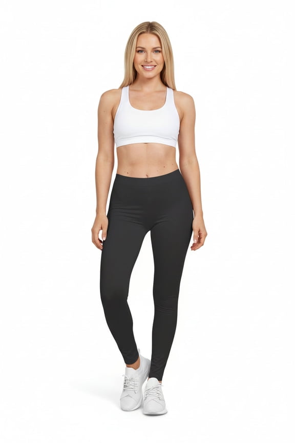 Shadow Grey Color Women's Poly-Span Casual Leggings Print Everyday Activewear Pants
