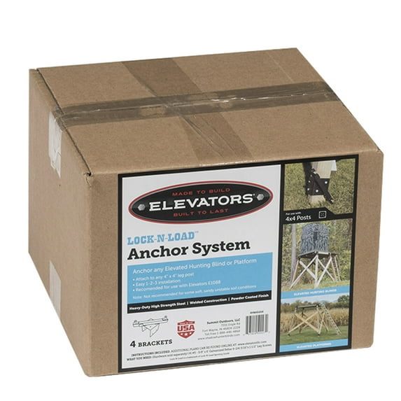 Shadow Hunter Anchor System SHBAS Blind Anchor System to Secure 4x4 Posts, 4 Pack