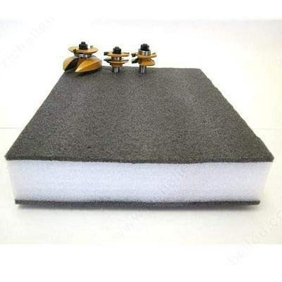 Shadow Kayzen Shaping Foam, Height 1 1/8 in, Finish Black / White, 23"x23"