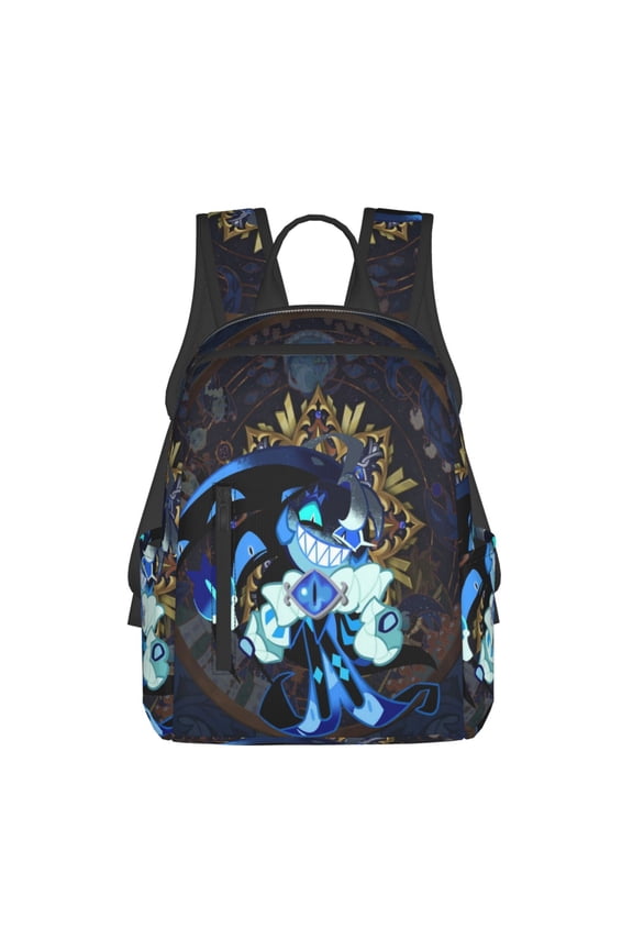 Shadow Milk Cookie Casual Backpacks Lightweight Backpack Shoulder Bag Camping Travel Daypack Bookbag