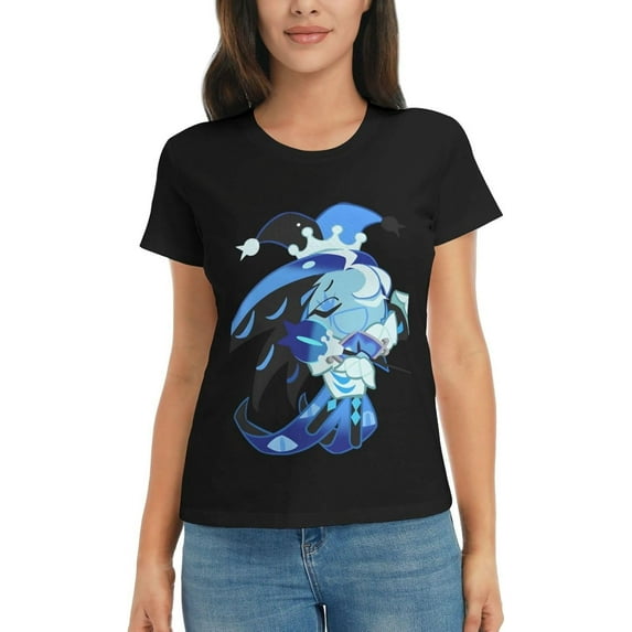 Shadow Milk Cookie Ladies Summer Print Fashion T-Shirt
