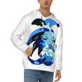 thumbnail image 1 of Shadow Milk Cookie Men's Hoodie With Color Drawstrings Sweatshirt Hooded Pullover Print Winter Coat Jacket Small, 1 of 9