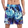 thumbnail image 1 of Shadow Milk Cookie Men's Short Pajama Pants Soft Trendy Sleep Shorts Breathable Ice Silk Lounge Shorts S, 1 of 8