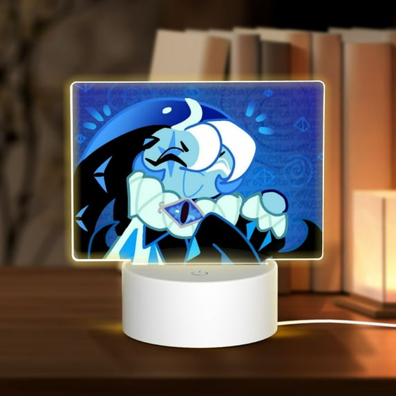 Shadow Milk Cookie Nightlight 3-Color Touch Control Acrylic Night Light Adjustable Usb Bedside Lamp Decorative
