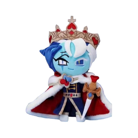 Shadow Milk Cookie Plush Game Running Cookie Kingdom Character Stuffed Animal Soft Cuddly Home Decor Gift Plush(Sky Blue-25cm)