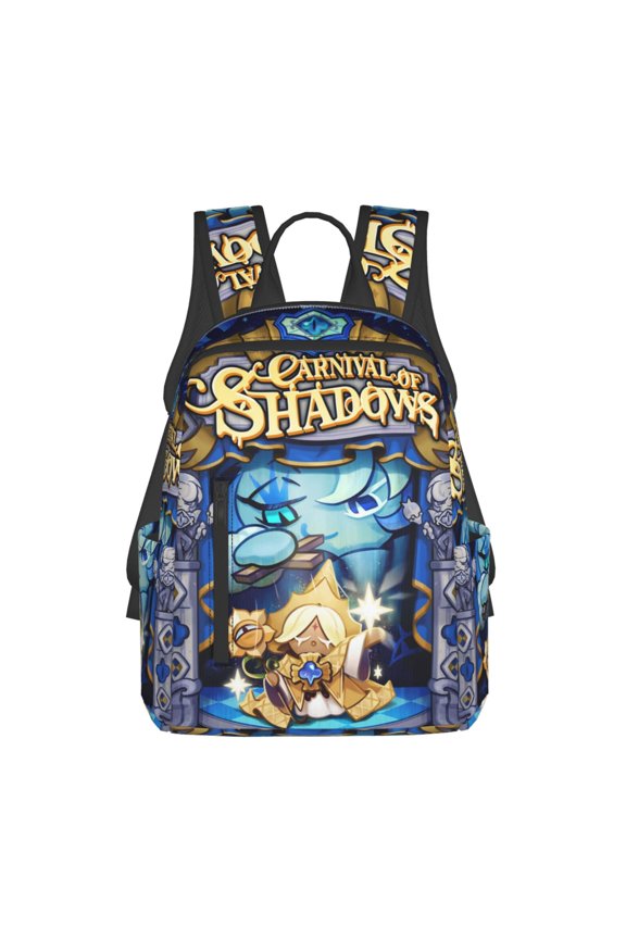 Shadow Milk Cookie Run Casual Backpack Laptop Shoulders Bag Daypack Bookbag Travel