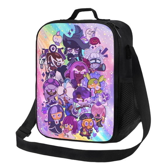 Shadow Milk Cookie Run Lunch Bags Tote Shoulder Bag Insulated Lunch Box Picnic Beach Work