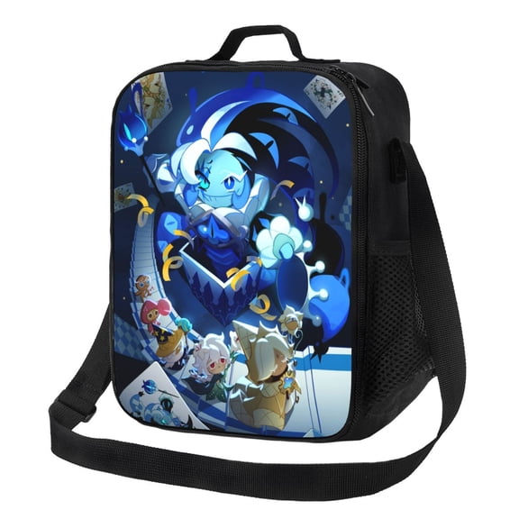 Shadow Milk Cookie Run Lunch Bags Tote Shoulder Bag Insulated Lunch Box Picnic Beach Work