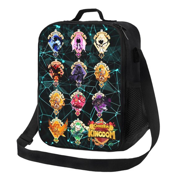 Shadow Milk Cookie Run Lunch Bags Tote Shoulder Bag Insulated Lunch Box Picnic Beach Work