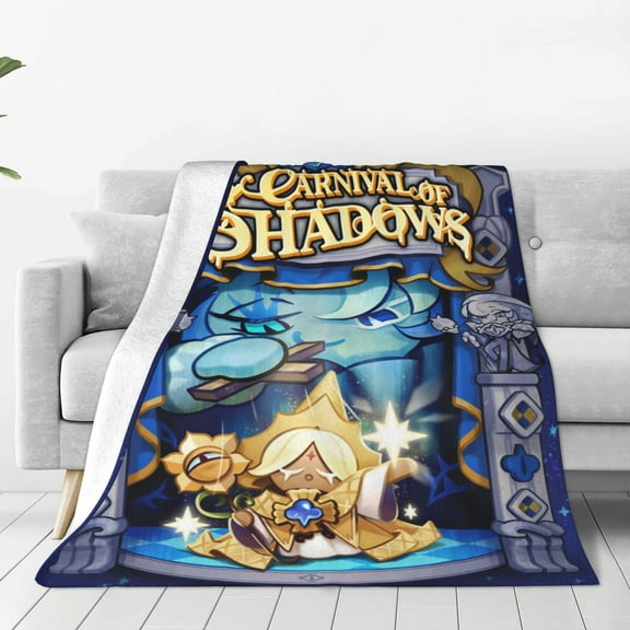 Shadow Milk Cookie Run Soft Micro Fleece Blanket Throw Lightweight Flannel Blankets for Bed Couch Sofa
