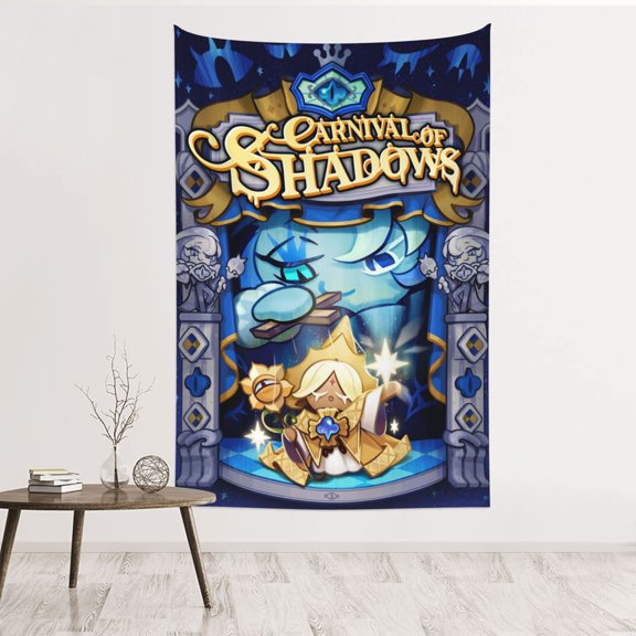 Shadow Milk Cookie Run Tapestry 60 x 40 Wall Hanging Tapestries Art Banner for Bedroom Dorm Living Room Decorate