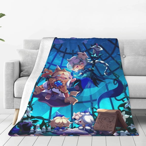 Shadow Milk Cookie Soft Micro Fleece Blanket Throw Lightweight Flannel Blankets for Bed Couch Sofa