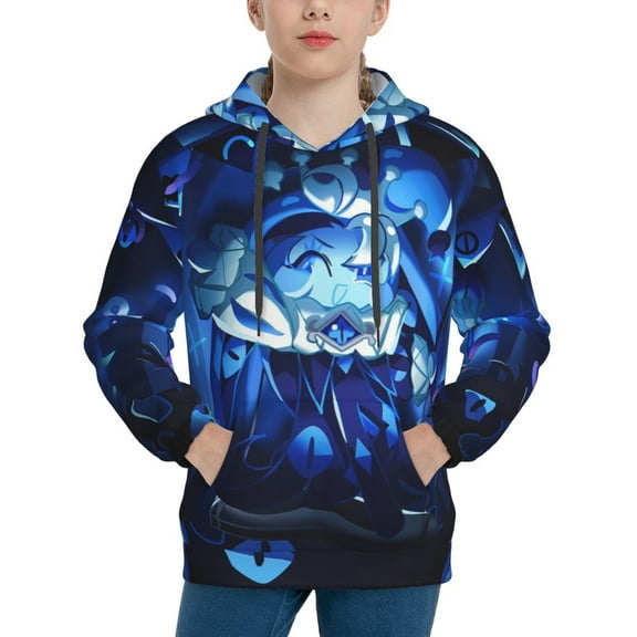 Shadow Milk Cookie Teen Hoodies Sweatshirts Pullover Long Sleeves Hooded Graphic Hoodie for Boys Girls