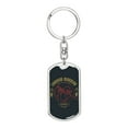 thumbnail image 1 of Shadow Ninja Warrior Keychain Dog Tag Stainless Steel or 18k Gold, 1 of 16