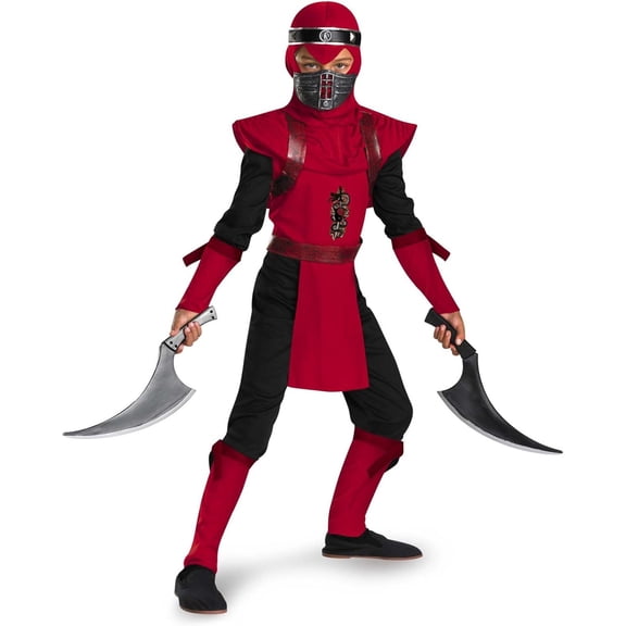 Shadow Ninjas Night Fury Red Viper Ninja Deluxe Boys Costume