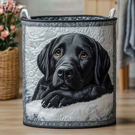 Shadow Rest Quilted Laundry Basket