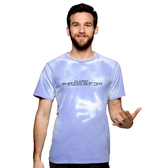 Shadow Shifter Color Changing Adult Short Sleeve Blue to White T-Shirts for Men and Women - Heat Reactive Shadow Shifter like 90s Hypercolor (Blue to White tshirt, XL)
