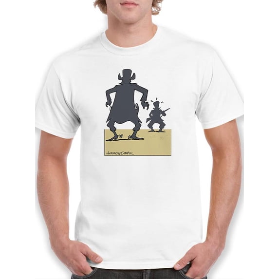 Shadow Showdown T-Shirt Men -Wilfred Hildonen Designs, Male 4X-Large
