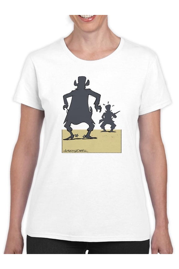 Shadow Showdown T-Shirt Women -Wilfred Hildonen Designs, Female Large