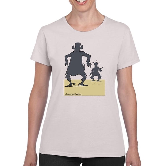 Shadow Showdown T-Shirt Women -Wilfred Hildonen Designs, Female Medium