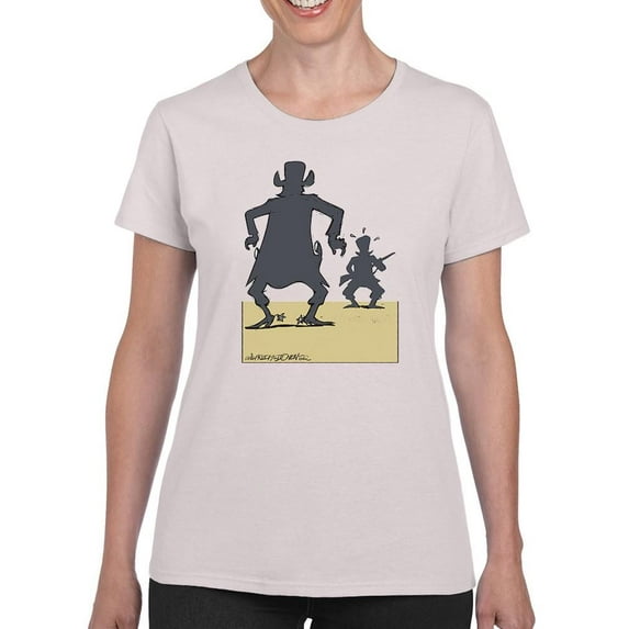 Shadow Showdown T-Shirt Women -Wilfred Hildonen Designs, Female Small