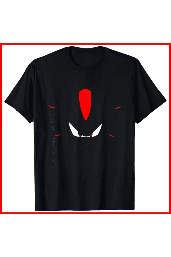 Shadow The Hedgehog Eyes Stripes Retro Sega Villain Game Unisex T-shirt V18730, up to size 5XL