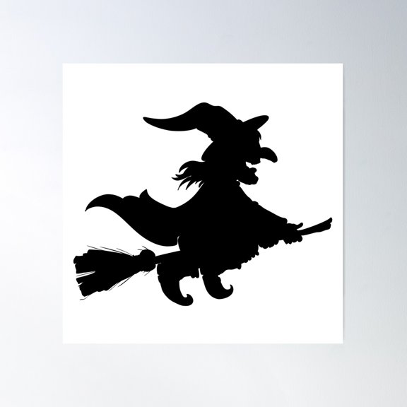 Shadow Witch Poster Wall Art, Modern Wall Decor For Living Room Bedroom, 16x16 UNFRAMED