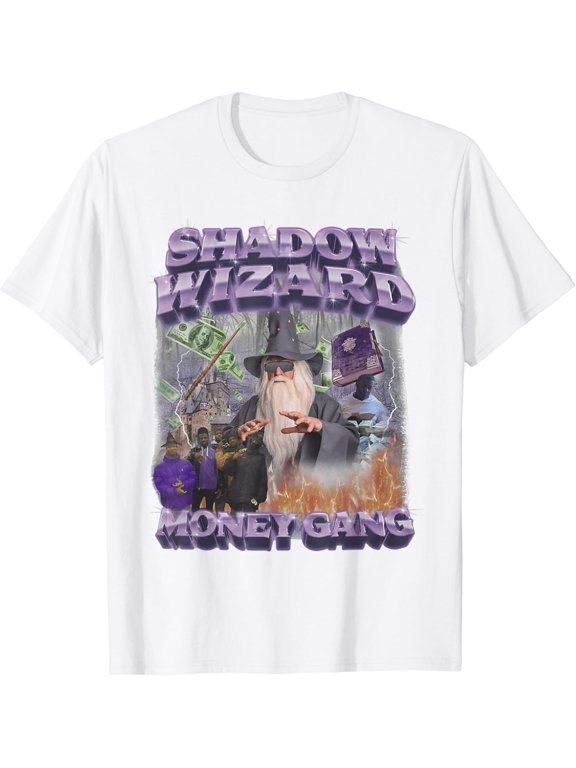 Shadow Wizard Money Gang Funny Witch Halloween Costume Meme T-Shirt All Size S-5XL