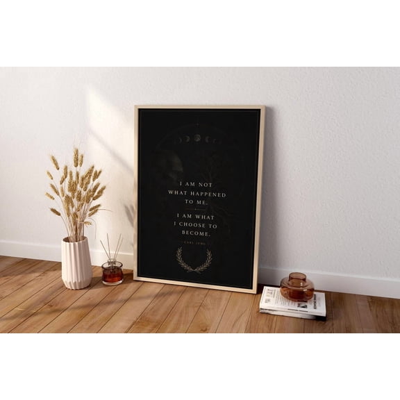 Shadow Work Psychologist Carl Jung Silhouette Abstract Subconscious Concept Art, Unframed Poster
