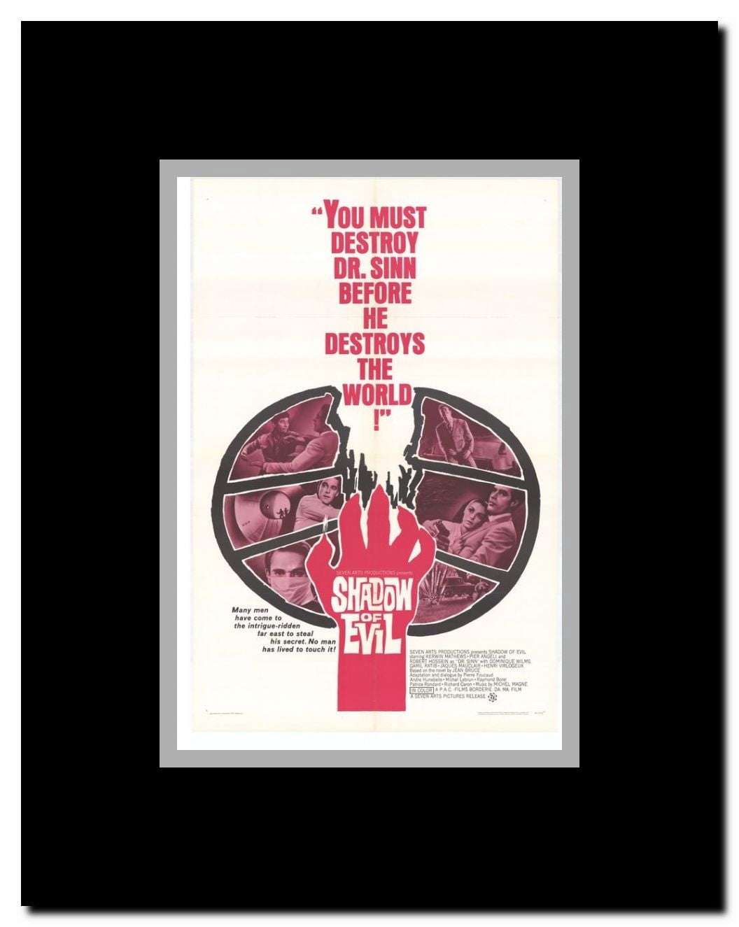 Shadow of Evil Framed Movie Poster