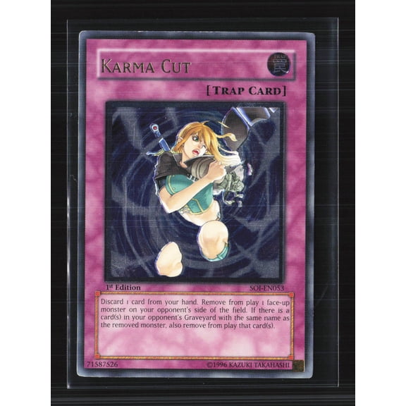 Yu-Gi-Oh! Trading Card Game Shadow of Infinity Karma Cut Ultimate Rare 1st Edition