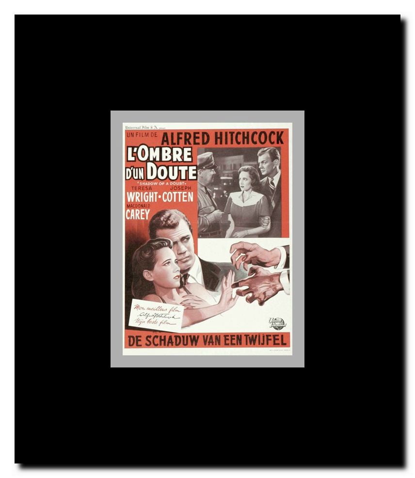 Shadow of a Doubt Framed Movie Poster