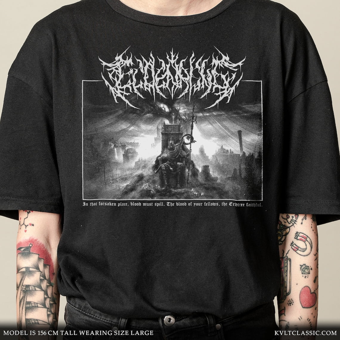 Shadow of the Erdtree T-Shirt, Elden Ring FromSoftware Unisex Metal ...