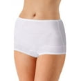 thumbnail image 1 of Women's Shadowline 719XX Plus Extra Dixie Belle Scallop Brief Panty- 3 PK (White 15), 1 of 9