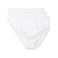 Shadowline Women's PlusSize PantiesHi Cut Nylon Brief (3, White, Size