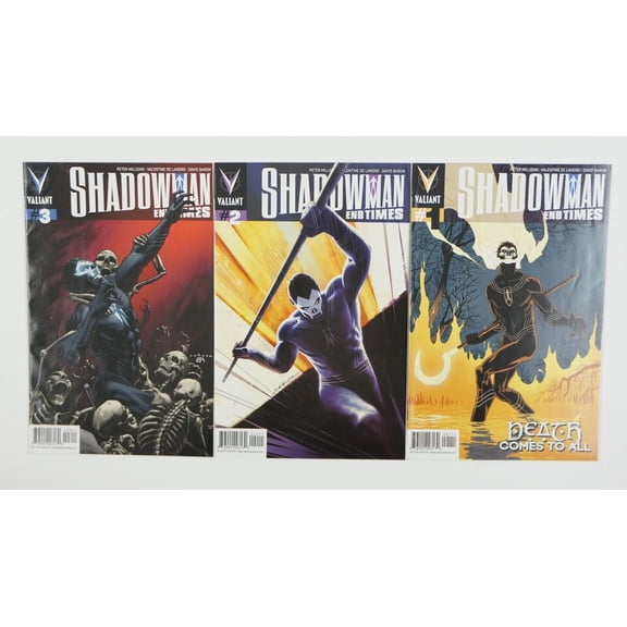 Shadowman: End Times #1-3 VF/NM complete series ; Valiant