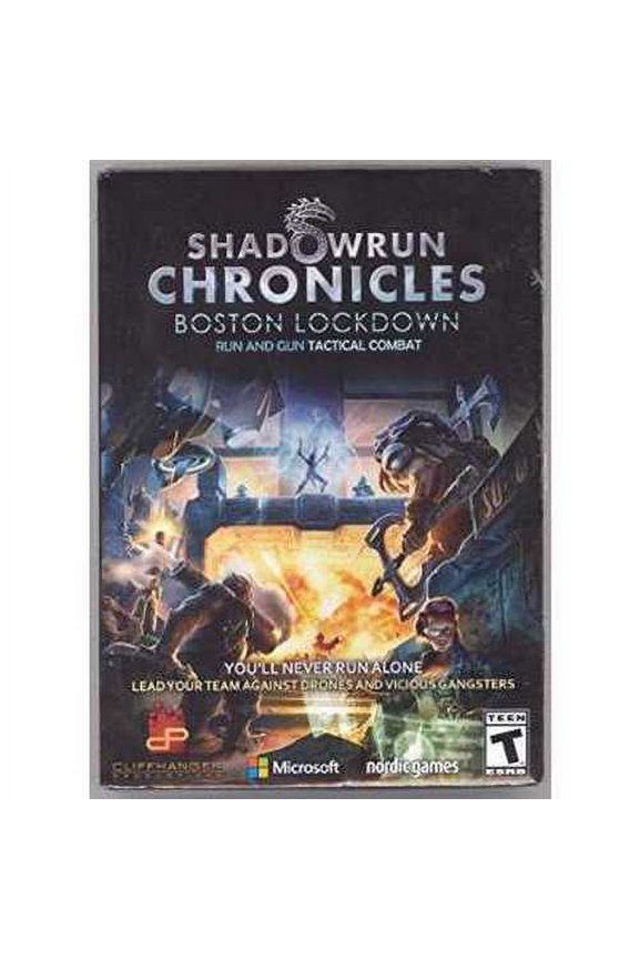 Shadowrun Chronicles - Boston Lockdown Microsoft Run and Gun Tactical Combat PC/MAC Game USA Version