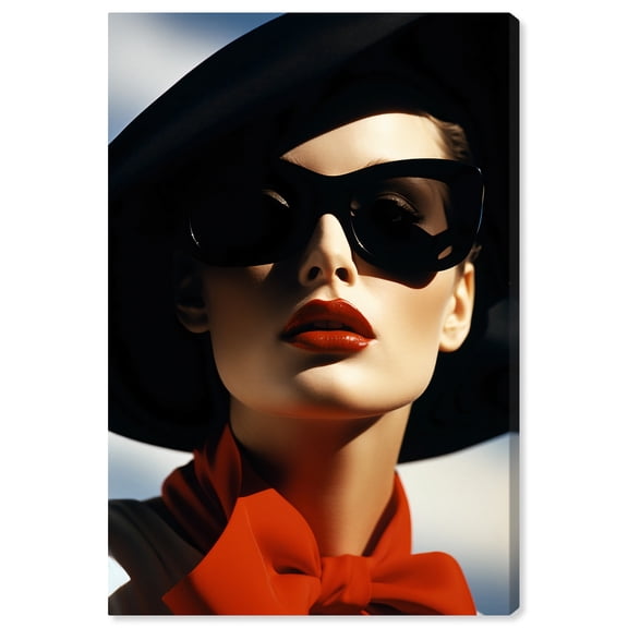 Shadows And Lights Color Portrait Canvas Retro Art Prints by Art Remedy, Gallery Wrapped, 16" x 24"
