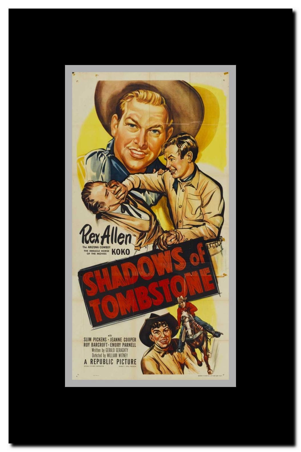 Shadows of Tombstone Framed Movie Poster