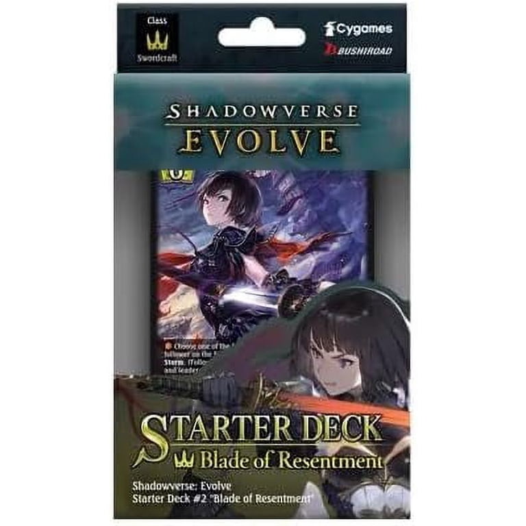 SHADOWVERSE Evolve Starter Deck, Blade of Resentment SD02, 40 Main