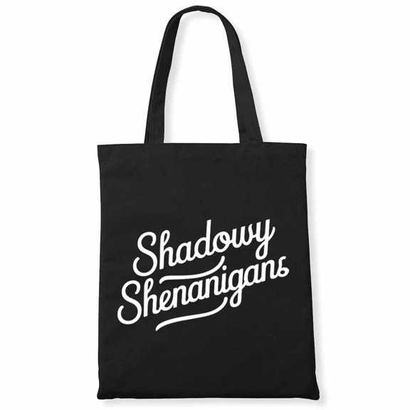 Shadowy Shenanigans Up Witches Funny Halloween Party Canvas Bag 2Pcs